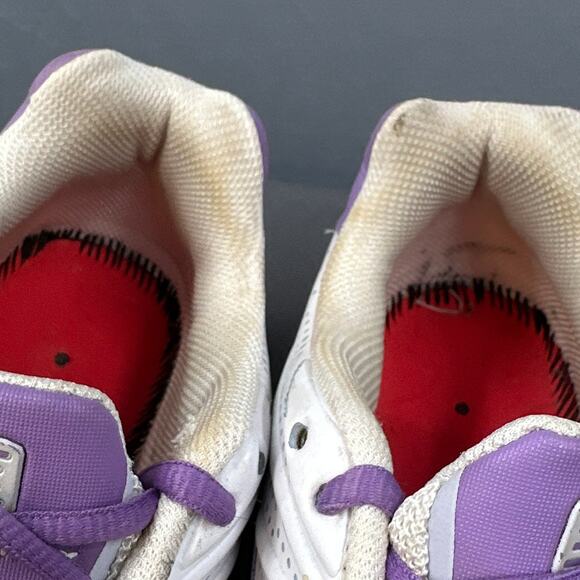 Nike Shox TLX Running Sneakers Sz 7.5 White Purple Athletic Shoe Streetwear READ - Picture 9 of 16